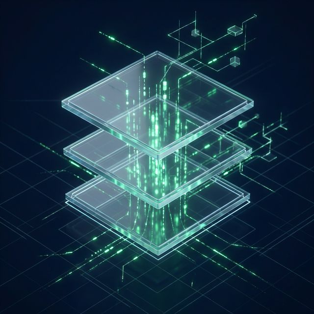High-fidelity 3D Tech Stack visualization