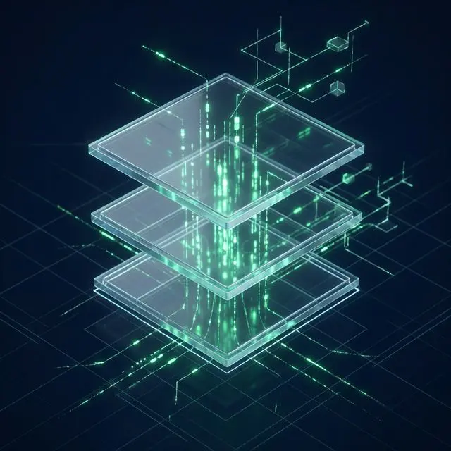 High-fidelity 3D Tech Stack visualization