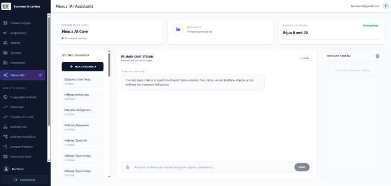 chamber of commerce AI agents business in larissa by bytetect